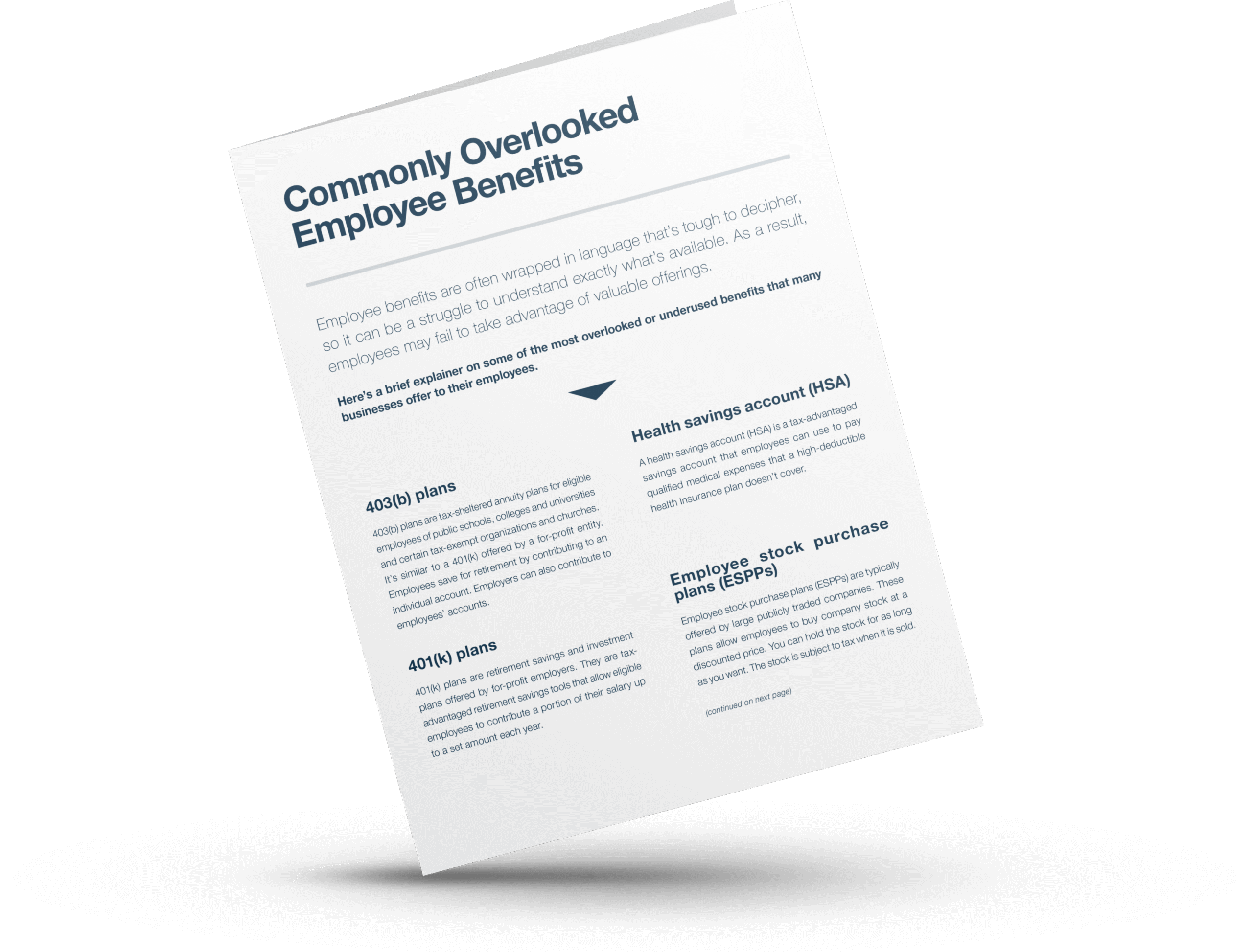 Commonly Overlooked Employee Benefits